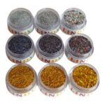 پودر اکلیل ناخن لیندی مدل PRO-9 مجموعه 9 عددی