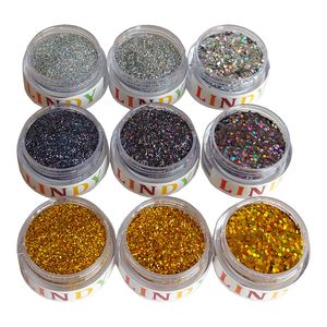 پودر اکلیل ناخن لیندی مدل PRO-9 مجموعه 9 عددی