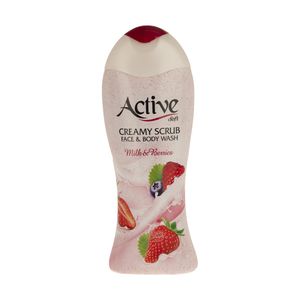شامپو صورت و بدن کرمی اسکراب اکتیو با رایحه توت های جنگلی وزن 400 گرم شامپو صورت و بدن کرمی اسکراب اکتیو با رایحه توت های جنگلی وزن 400 گرم - Image 1