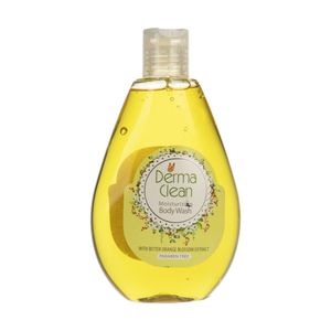 شامپو بدن نرم و مرطوب کننده درماکلین مدل عصاره شکوفه بهار نارنج حجم 300 میلی لیتر