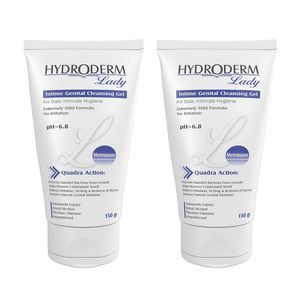 ژل بهداشتی بانوان یائسه هیدرودرم مدل menopause وزن 150 گرم مجموعه 2 عددی