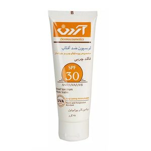 لوسیون ضدآفتاب آردن مدل SPF30 مناسب پوست های چرب و مستعد آکنه وزن 75 گرم