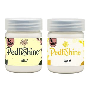 ژل پدیکور پدی شاین مدل یلو وزن 90 گرم به همراه پودر حلال پدی شاین مدل یلو وزن 125 گرم
