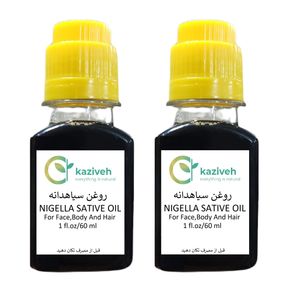 روغن سیاهدانه کازیوه مدل 01 - 60 میلی لیتر بسته 2 عددی
