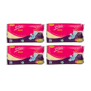 نوار بهداشتی تافته مدل Maxi مجموعه 4 عددی