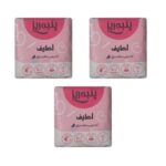 نوار بهداشتی نازک پنبه ریز مدل لایه سافت درای سایز L سه بسته 10 عددی