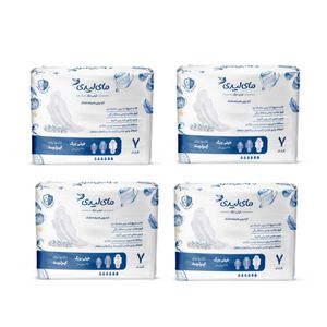 مجموعه 4 عددی نوار بهداشتی مای لیدی مدل instant dry، سایز XL با ضخامت خیلی نازک، لایه رویی مشبک نرم با جذب خیلی زیاد، بسته 7 عددی، دارای لایه رویی ثانویه و سیستم چسب بارکدی