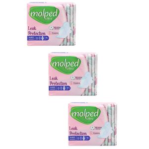 نوار بهداشتی مولپد مدل اولترا مشبک سایز خیلی بزرگ مجموعه 3 عددی