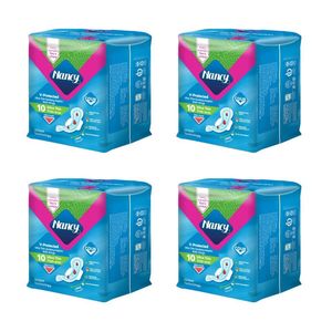 نوار بهداشتی نانسی مدل ایرلید سایز بزرگ چهار بسته 10 عددی