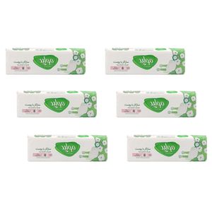 نوار بهداشتی مولپد مدل ضخیم پنبه ای سایز بزرگ مجموعه 6 عددی