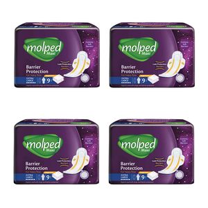 نوار بهداشتی مولپد مدل سوپرنایت سایز خیلی بزرگ چهار بسته نه عددی