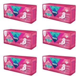 نوار بهداشتی نانسی مدل نانوون سایز بزرگ شش بسته 10 عددی