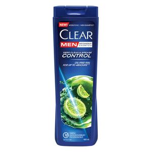 شامپو ضد شوره آقایان مخصوص موهای چرب کلییر مدل Grease Control حجم 400 میلی‌لیتر