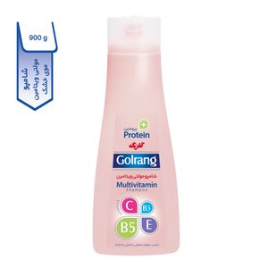 شامپو مولتی ویتامین مو خشک گلرنگ سری Plus Protein وزن 900 گرم