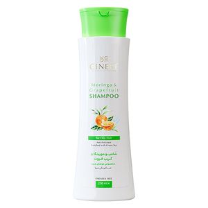شامپو مو مخصوص موي چرب مورینگا سينره حجم 250 میلی‌لیتر