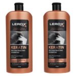 شامپو مو لروکس مدل کراتین وزن 550 گرم مجموعه 2 عددی