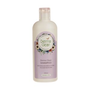 شامپو موهای رنگ شده درماکلین حاوی عصاره گیاهان برزیلی و سیستئین حجم 250 میلی لیتر