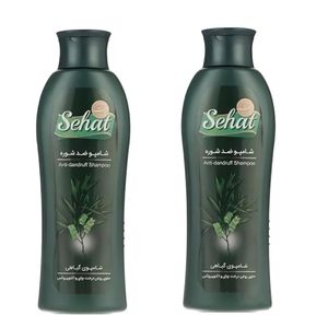 شامپو ضد شوره مو صحت مدل گیاهی حجم 250 میلی لیتر بسته 2 عددی