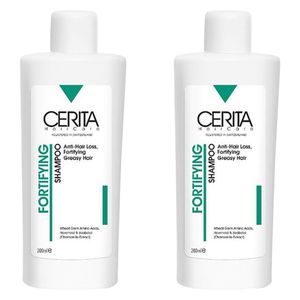 شامپو تقویت کننده و ضد ریزش مو سریتا مدل Fortifying مناسب موهای چرب حجم 200 میلی لیتر مجموعه 2 عددی