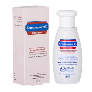 شامپو ضد قارچ و ضد شوره کیمیا کالای رازی، سازگار با انواع مو، حاوی کتوکونازول 2 درصد، با حجم 100 میلی‌لیتر
