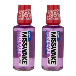 دهان شویه میسویک مدل Total Care حجم 400 میلی لیتر مجموعه دو عددی