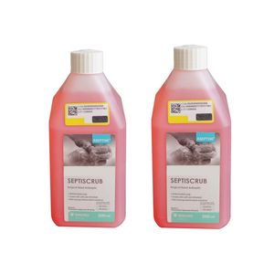 محلول ضدعفونی کننده بهبان شیمی مدل سپتی اسکراب حجم 500 میلی لیتر مجموعه 2 عددی