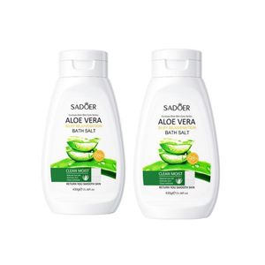 نمک حمام سادور مدل آلوئه ورا وزن 430 گرم مجموعه دو عددی