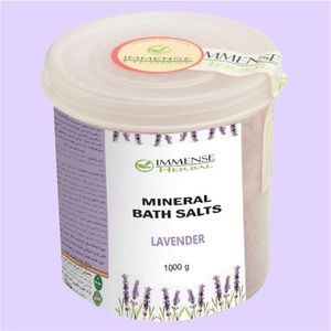 نمک حمام ایمنس هربال مدل اسطوخودوس وزن 1000 گرم