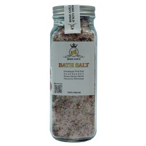 نمک حمام رز گلد مدل ROSE & LAVENDER وزن 1000 گرم