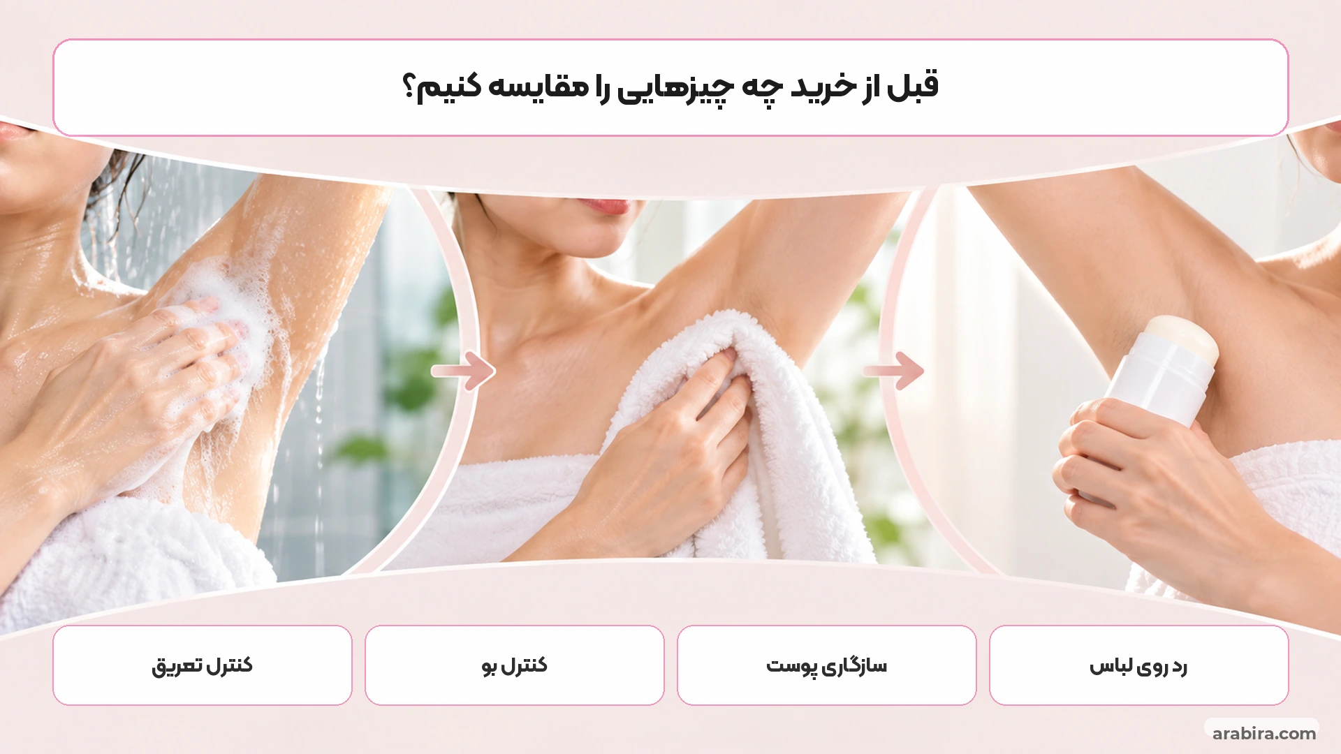 معیارهای انتخاب استیک ضدتعریق زنانه براساس نیاز روزانه